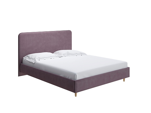 Кровать с мягким изголовьем Mia - Стильная кровать со встроенным основанием