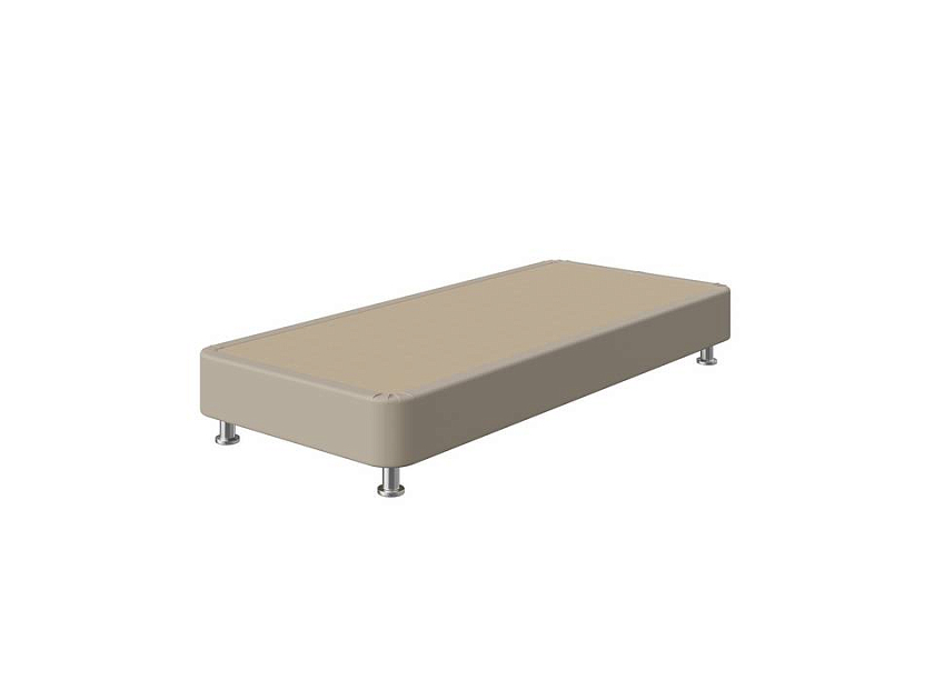 Кровать BoxSpring Home 120x200 Экокожа Бежевый - Кровать с простой усиленной конструкцией