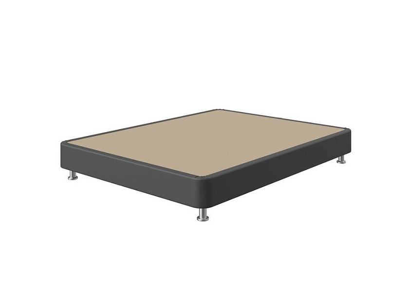 Кровать BoxSpring Home 80x200 Экокожа Черный - Кровать с простой усиленной конструкцией