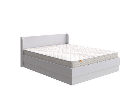 Белая кровать Practica с подъемным механизмом - Кровать из ЛДСП с подъемным механизмом в минималистичном дизайне