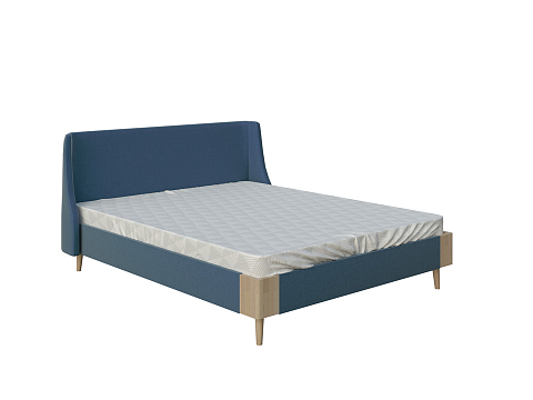 Кровать тахта Lagom Side Soft - Оригинальная кровать в обивке из мебельной ткани.