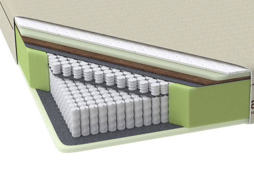 Матрас Natura Double M 120x200 Трикотаж Natura - Односторонний матрас универсальной жесткости с двухуровневой системой поддержки